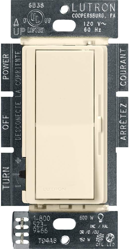 Lutron Diva LED+ Dimmer, Light Almond